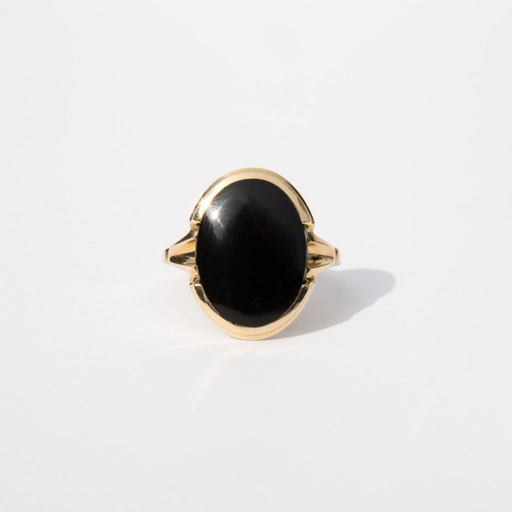 Gold and Onyx Ring