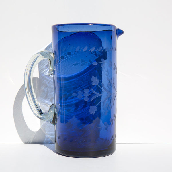 Etched Mexican Pitcher
