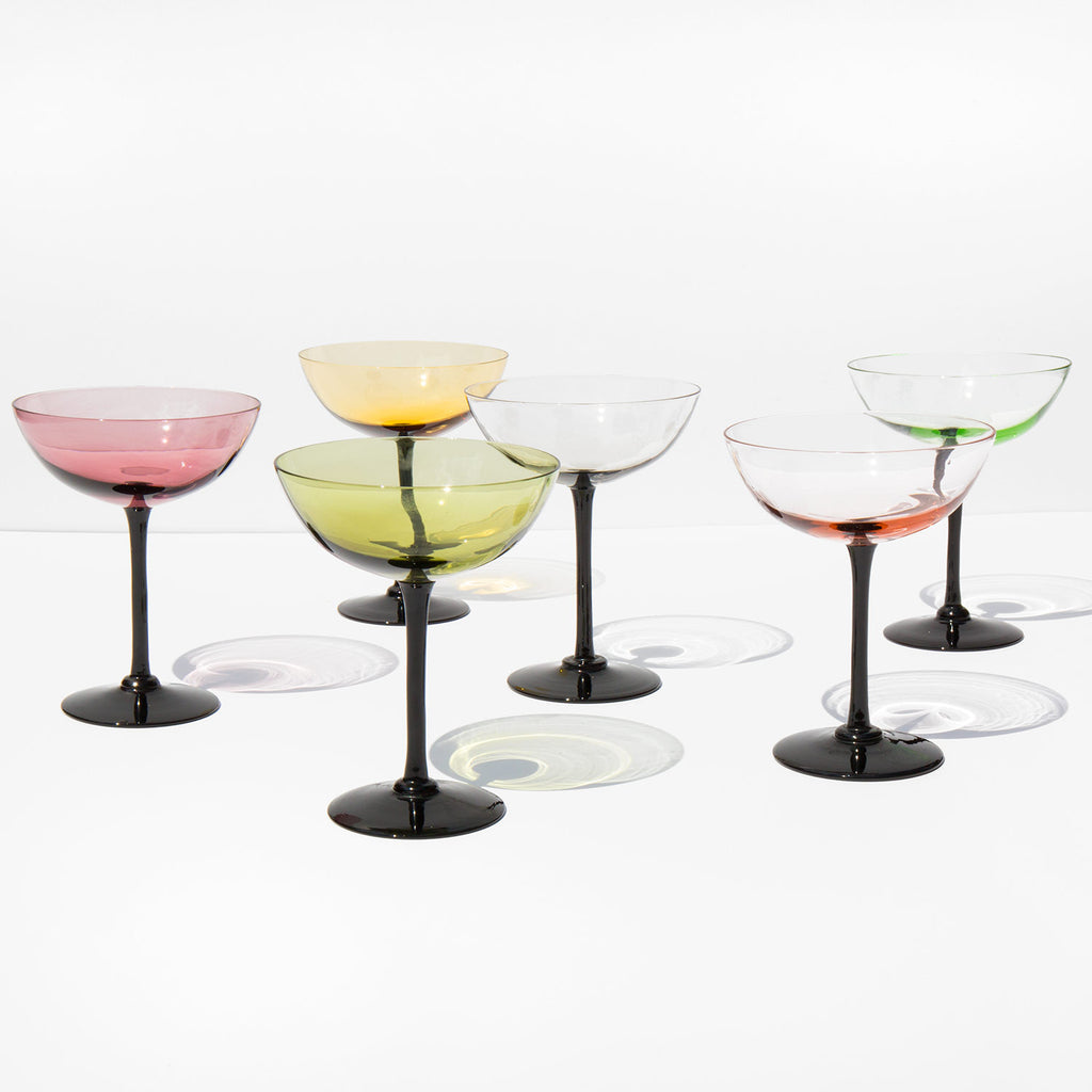 Pastel Champagne Coupes