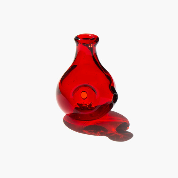 Ruby Sculptural Glass Pipe