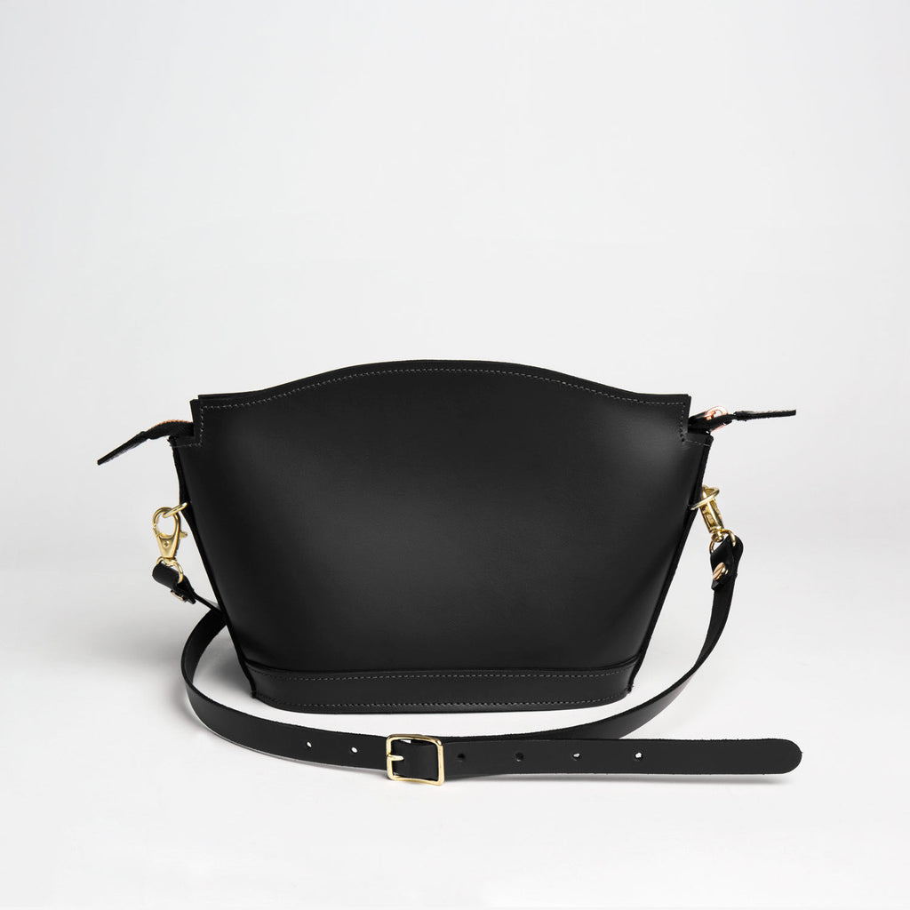 Black Leather Bag Small Crossbody Bag for Phone Mini -  UK