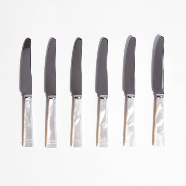 Mother Of Pearl Cheese Knives Kindred Black