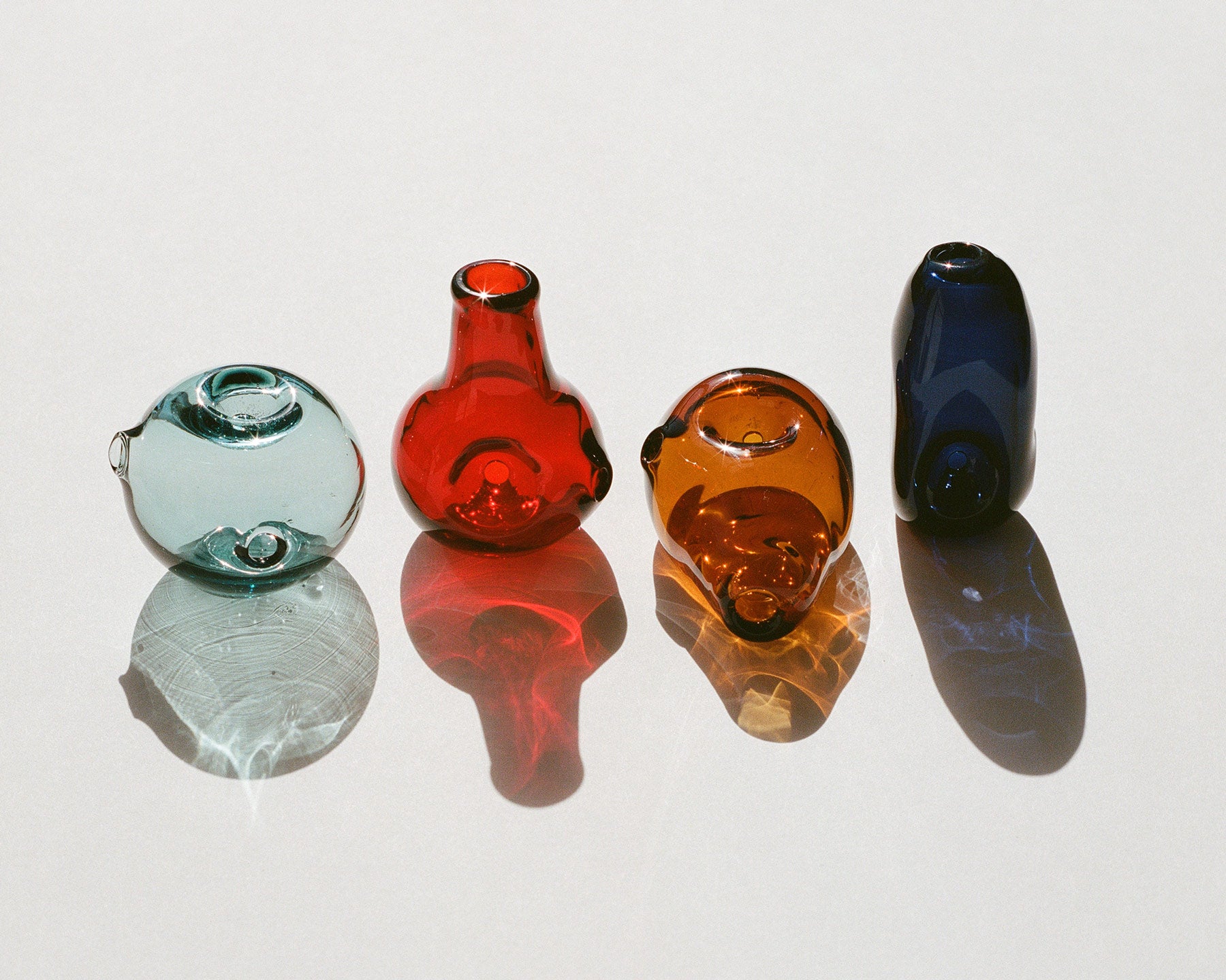Ruby Sculptural Glass Pipe | Kindred Black