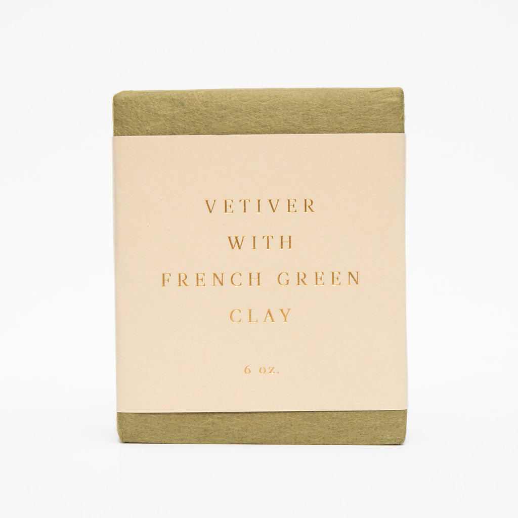 Saipua Vetiver With French Green Clay Soap