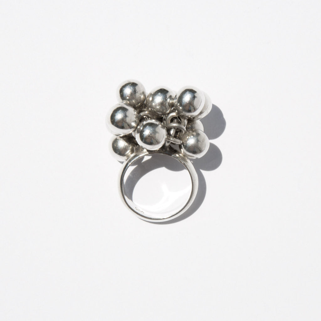Sterling Silver Bauble Ring