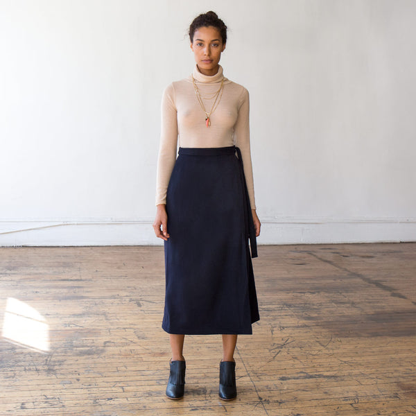 Svilu Wool Wrap Skirt