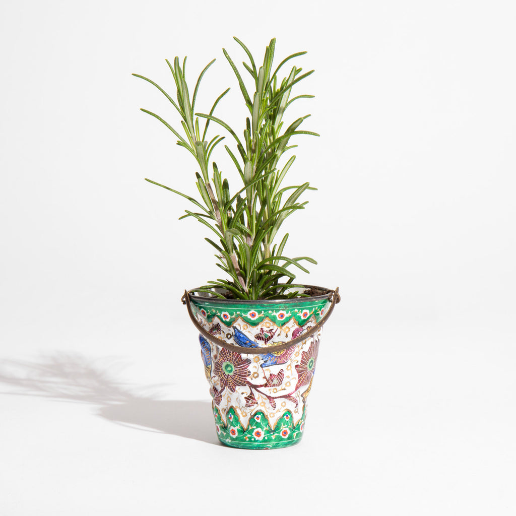 Tiny Persian Lacquered Planter